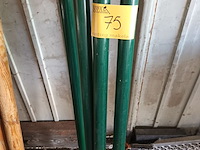 Lot 75 - groene betafence palen. 4 stuks - afbeelding 1 van  5