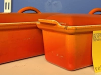 Lot 75 - le creuset gietijzeren schaal - 2 stuks