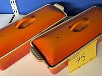 Lot 75 - le creuset gietijzeren schaal - 2 stuks - afbeelding 2 van  5