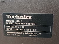 Lot 75 - muziekboxen technics. 2 stuks - afbeelding 4 van  4