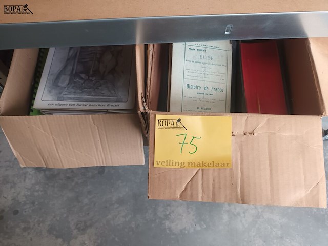 Lot 75 - oude schoolboeken en cursussen - afbeelding 3 van  4