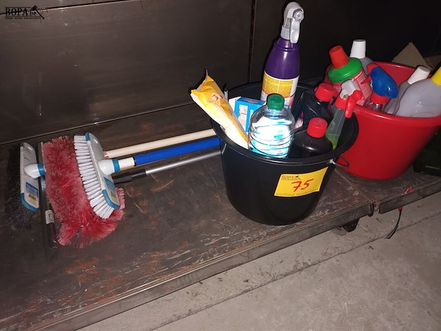 Lot 75 - poetsmateriaal en producten - afbeelding 1 van  4