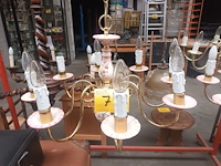 Lot 75 - vlaamse luster in keramiek - afbeelding 1 van  4