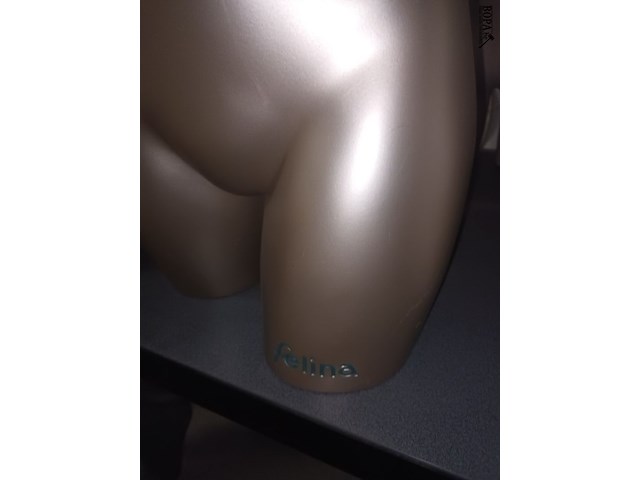 Lot 75 - zilverkleurige torso vrouw - afbeelding 3 van  3