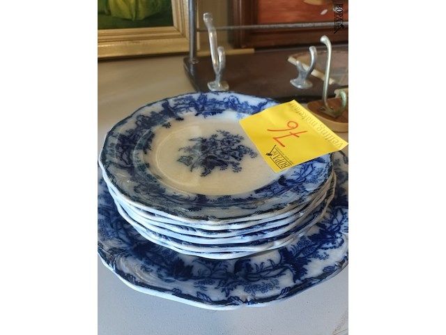 Lot 76 - antieke borden. 7 stuks - afbeelding 4 van  4