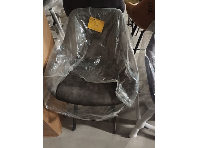 Lot 76 - armstoel antraciet - afbeelding 2 van  4