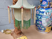 Lot 76 - chinese lampedair met adelaar - afbeelding 4 van  4