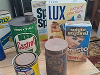 Lot 76 - retro blikken en verpakkingen huishouden en garage - afbeelding 2 van  5