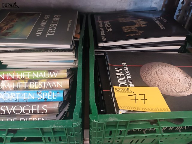 Lot 77 - boeken. 2 bakken - afbeelding 3 van  3
