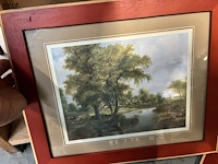 Lot 77 - ingelijste landschapsschilderijen - 2 stuks - afbeelding 2 van  3