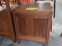Lot 78 - antiek houten kamertoilet - afbeelding 3 van  3