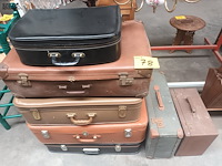 Lot 78 - antieke valiezen. 7 stuks - afbeelding 1 van  4