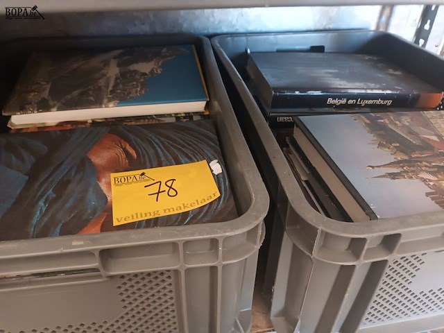Lot 78 - boeken. 2 bakken - afbeelding 1 van  2