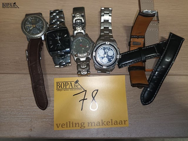 Lot 78 - heren polshorloges. 4 stuks - afbeelding 1 van  4
