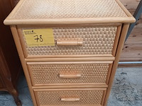 Lot 78 - rotan ladekastje - afbeelding 1 van  5