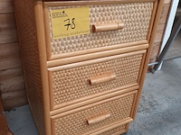 Lot 78 - rotan ladekastje - afbeelding 2 van  5