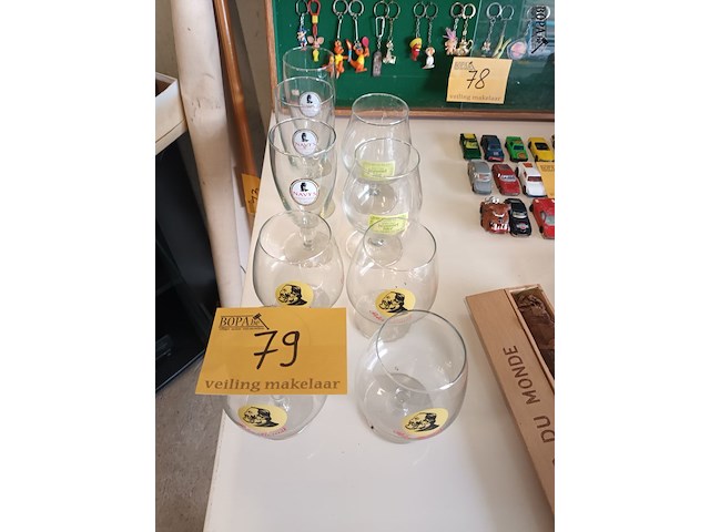 Lot 79 - bierglazen. 9 stuks - afbeelding 1 van  3