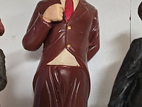 Lot 79 - charlie chaplin beeldjes 5 stuks - afbeelding 2 van  6