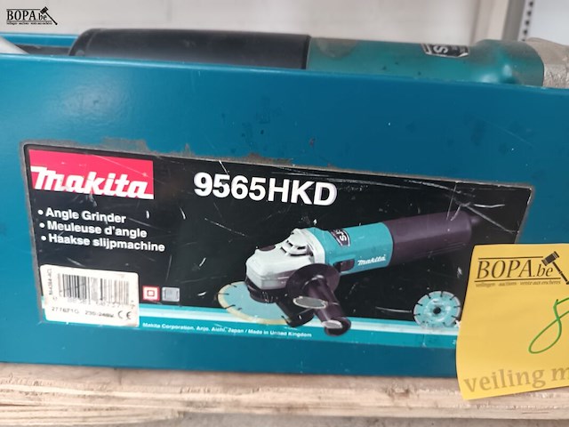 Lot 8 - haakse slijper makita - afbeelding 3 van  5