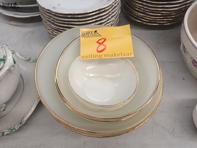 Lot 8 - opaline schalen arcopal. 6 stuks - afbeelding 1 van  4