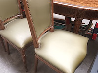 Lot 8 - ovalen tafel en stoelen - afbeelding 6 van  8
