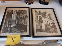 Lot 8 - pentekeningen brugge. 2 stuks
