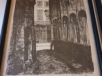 Lot 8 - pentekeningen brugge. 2 stuks - afbeelding 2 van  5