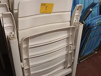 Lot 8 - pvc tuinstoel hartman. 4 stuks
