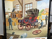 Lot 8 - retro reclame-illustratie peugeot - get.