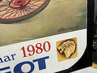 Lot 8 - retro reclame-illustratie peugeot - get. - afbeelding 2 van  3