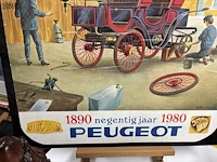Lot 8 - retro reclame-illustratie peugeot - get. - afbeelding 3 van  3