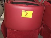 Lot 8 - rode eetkamerstoelen. 4 stuks - afbeelding 3 van  3