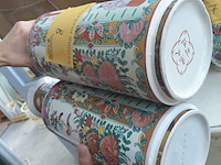 Lot 8 - set chinese vazen - afbeelding 2 van  3