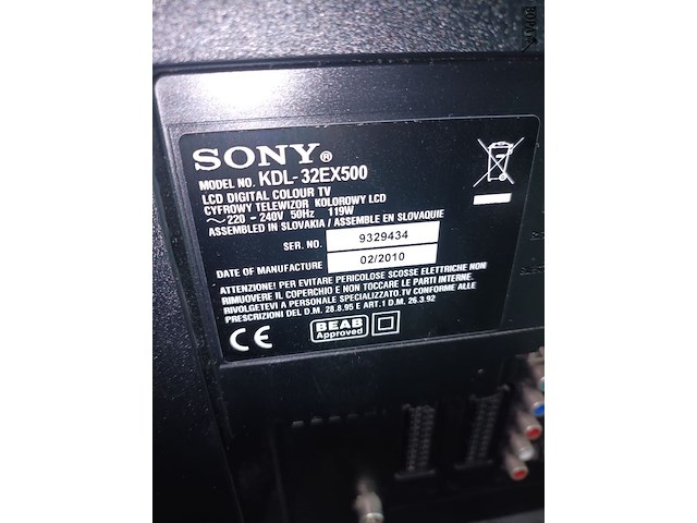 Lot 8 - sony 80 cm tv - afbeelding 3 van  3