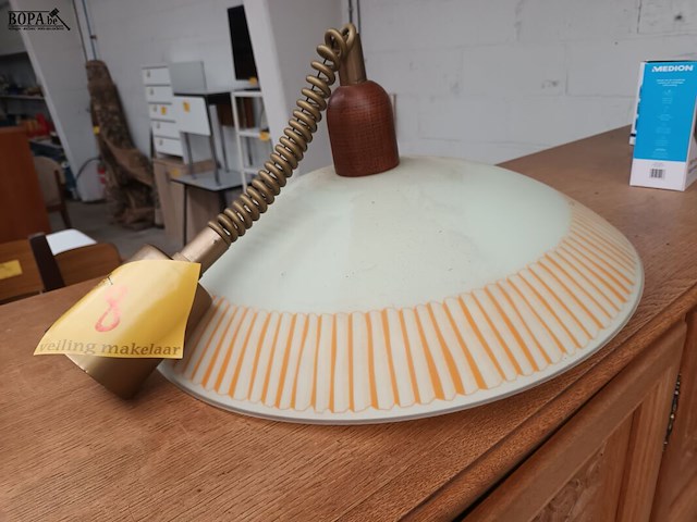 Lot 8 - vintage hanglamp - afbeelding 1 van  3