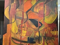Lot 80 - abstract acrylschilderij