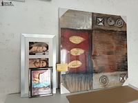 Lot 80 - canvas en fotokaders. 4 stuks - afbeelding 1 van  4