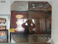 Lot 80 - canvas en fotokaders. 4 stuks - afbeelding 2 van  4