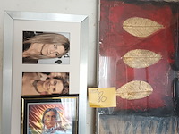 Lot 80 - canvas en fotokaders. 4 stuks - afbeelding 4 van  4