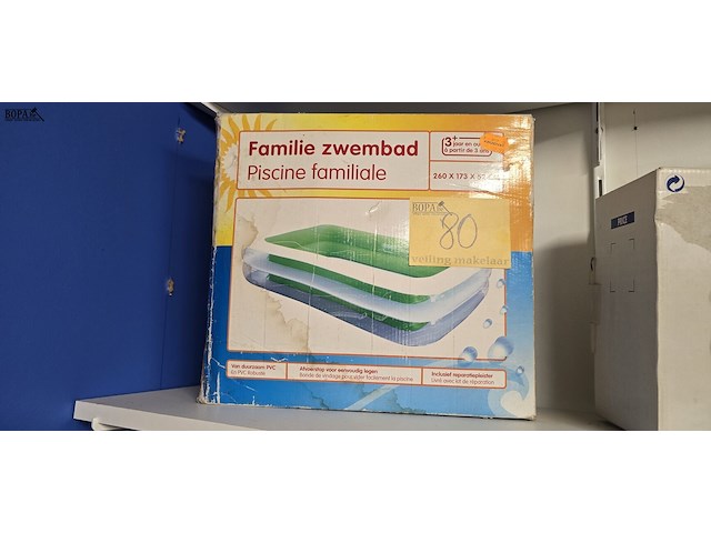 Lot 80 - familie opblaasbaar zwembad - afbeelding 1 van  3