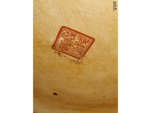 Lot 80 - koppel chinese bloempotten - afbeelding 6 van  7