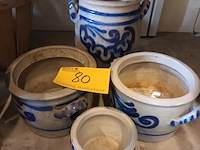 Lot 80 - kreulse potten. 4 stuks - afbeelding 1 van  2