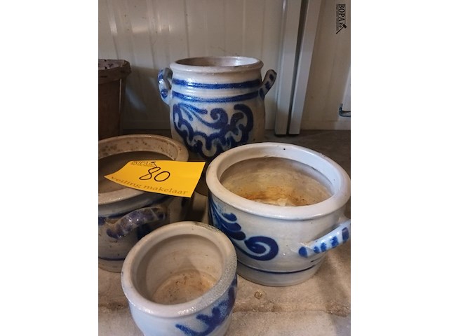 Lot 80 - kreulse potten. 4 stuks - afbeelding 2 van  2