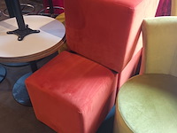 Lot 80 - oranje zitkubus. 4 stuks - afbeelding 3 van  4