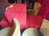 Lot 80 - oranje zitkubus. 4 stuks - afbeelding 4 van  4