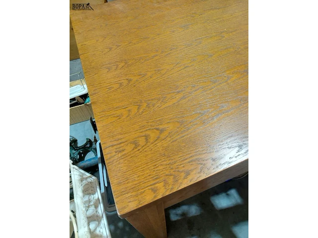 Lot 80 - prachtige eiken tafel met vierkante poten - afbeelding 2 van  5