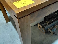 Lot 80 - prachtige eiken tafel met vierkante poten - afbeelding 5 van  5