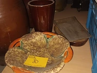 Lot 80 - schalen en vaas. 4 stuks