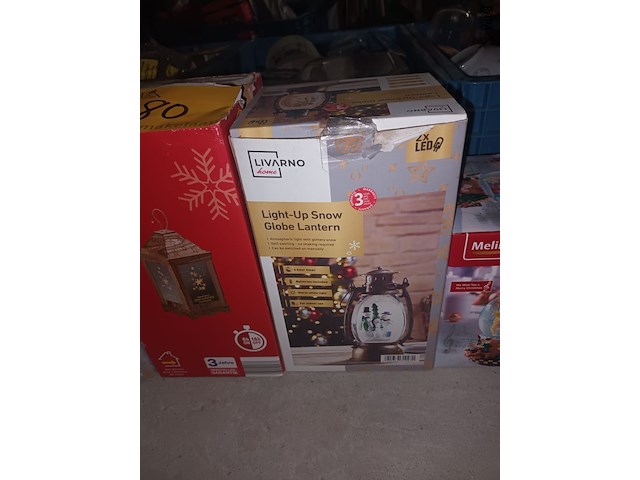 Lot 80 - verlichte kerstdecoratie. 6 stuks - afbeelding 4 van  5