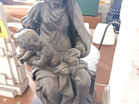 Lot 802 - beeld maria met kind in gips - afbeelding 2 van  3